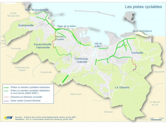 De la peinture photoluminescente testée sur une piste cyclable à Cherbourg