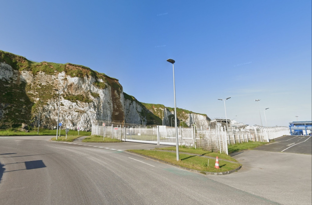 La sortie du teminal Ferries à Dieppe