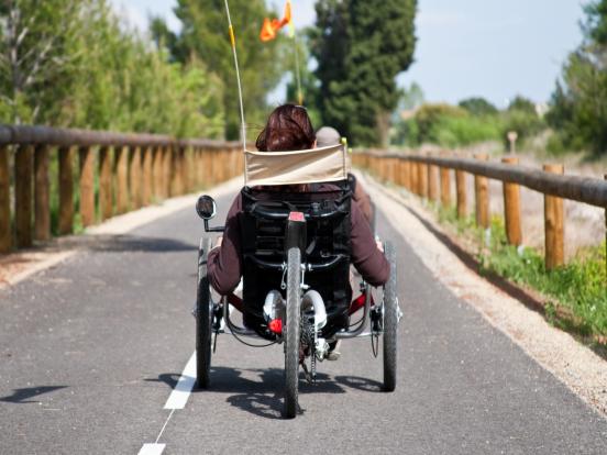 Balade en tricycle couché