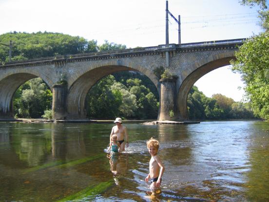 Nage dans La Dordogne