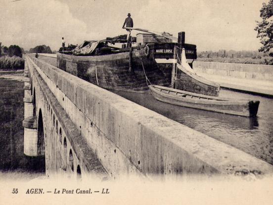 Pont-canal vers 1930