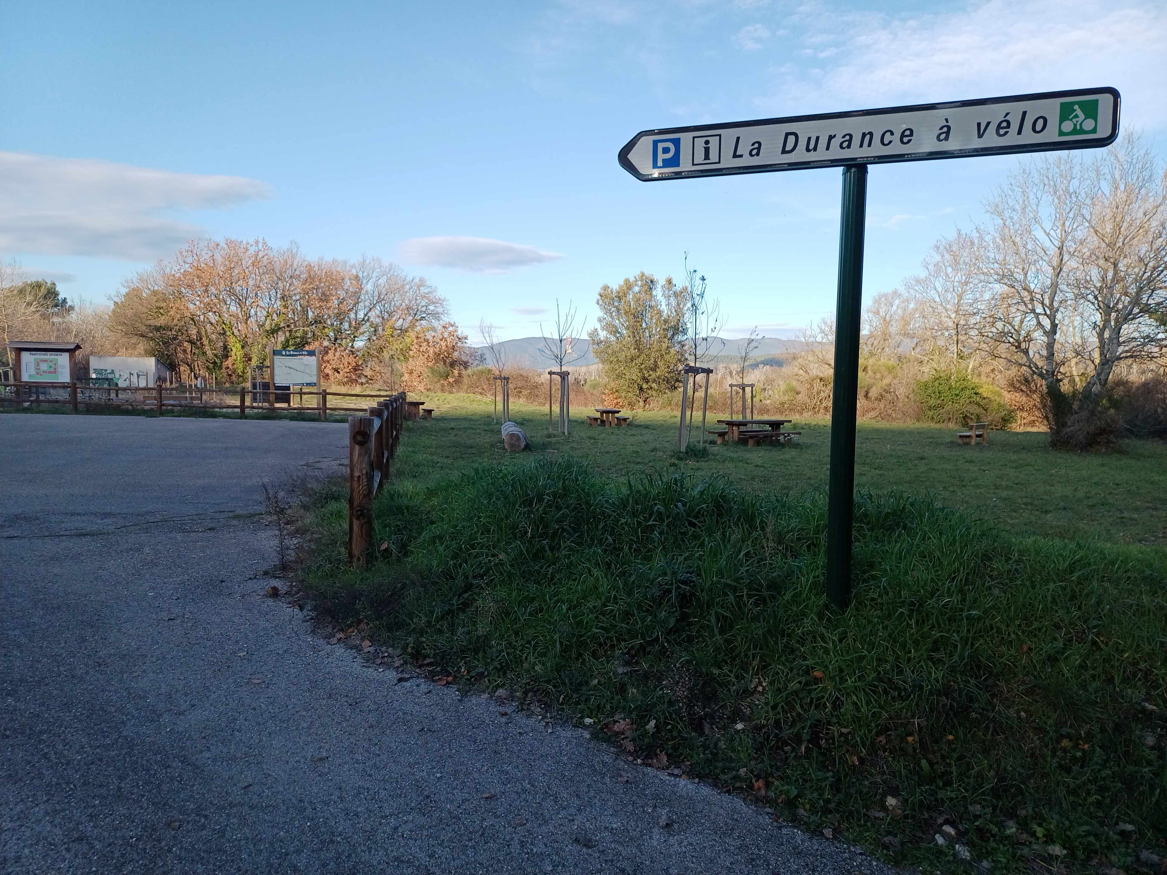 Aire de La Durance à vélo 