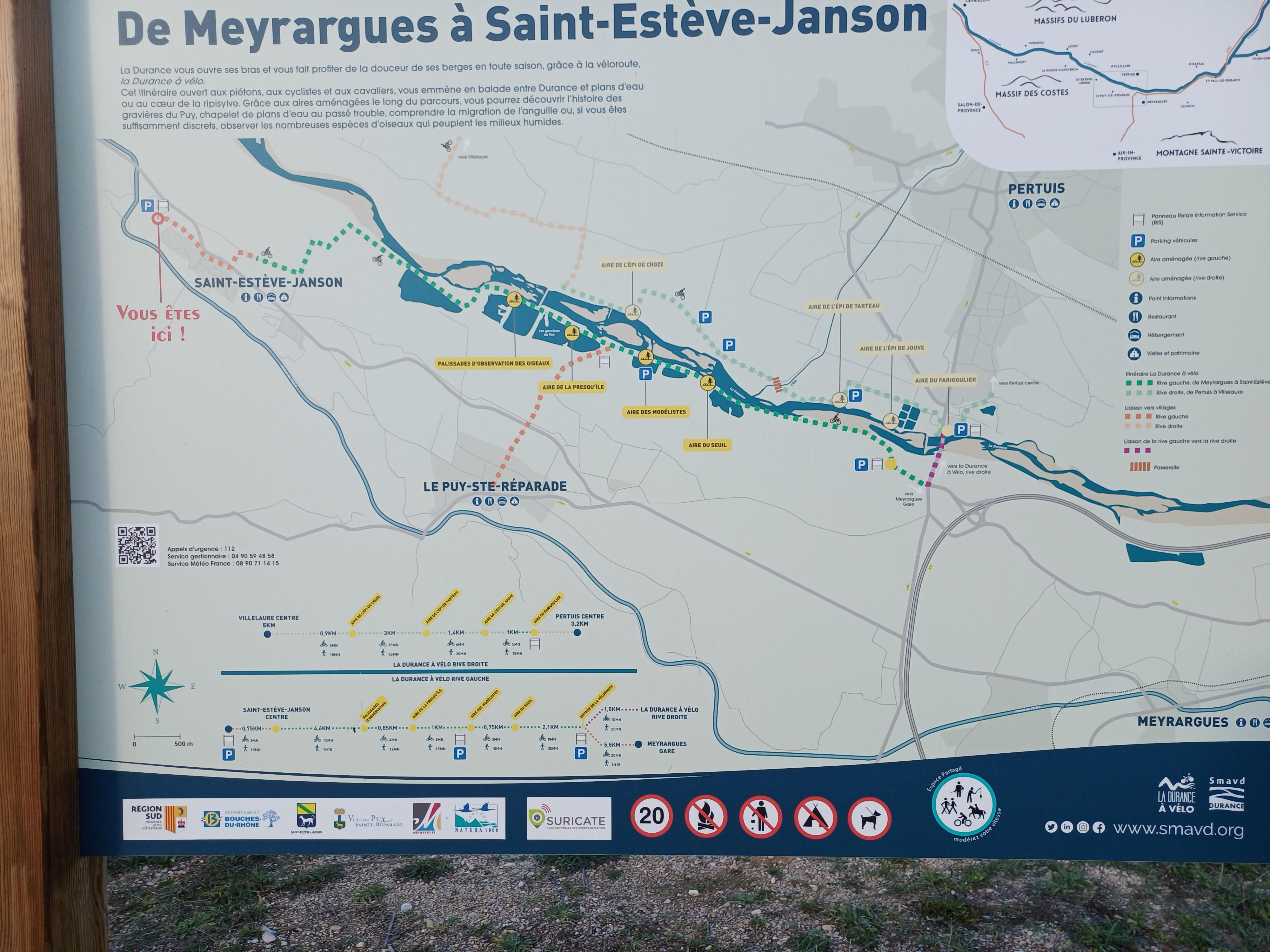 Plan de l'itinéraire 
