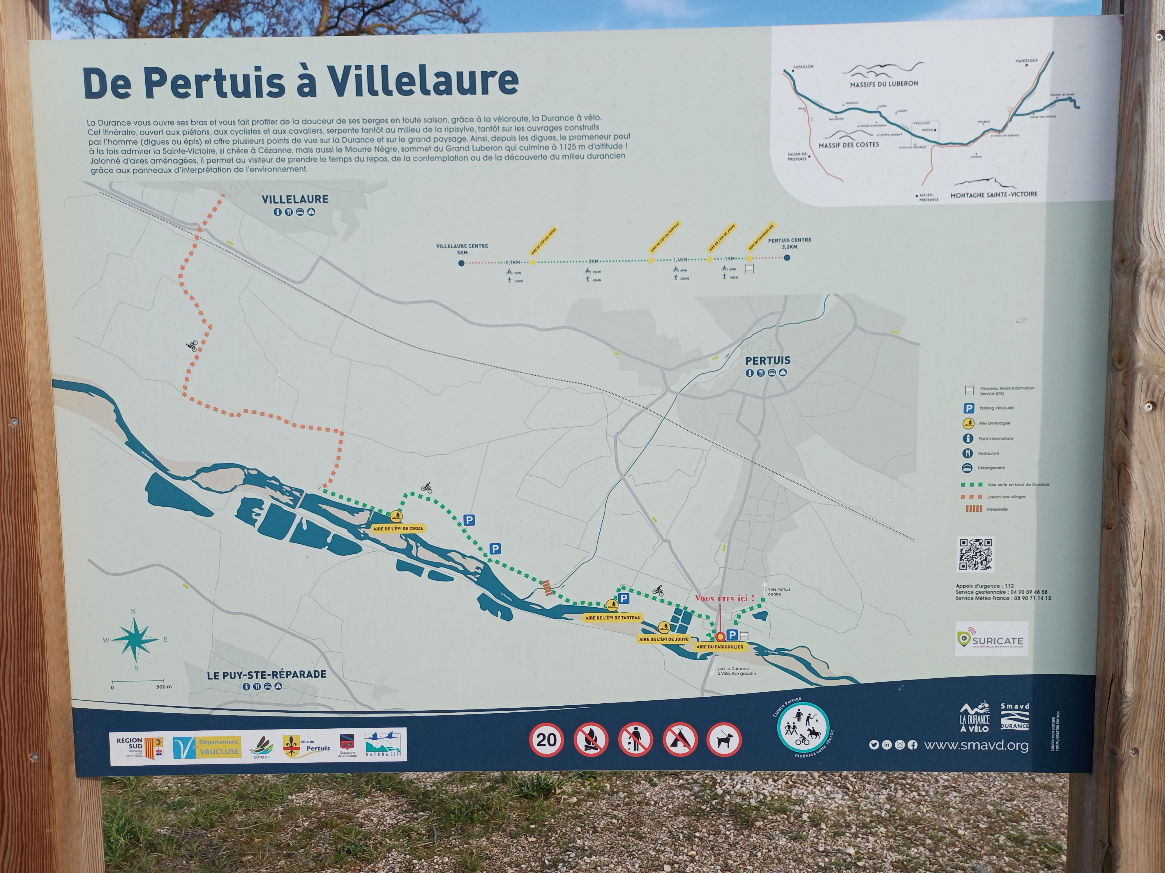 Plan de l'itinéraire 