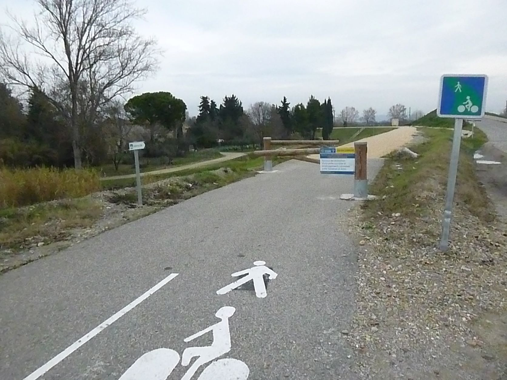 Entrée sud de la voie verte