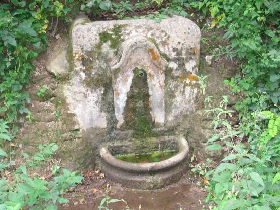 fontaine sur la piste 