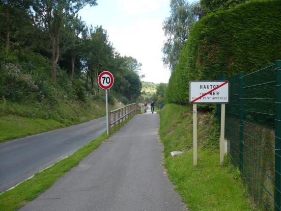 panneau veloroute du lin