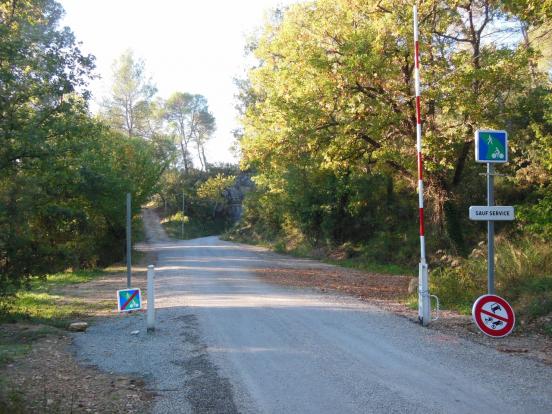 Entrée de voie verte