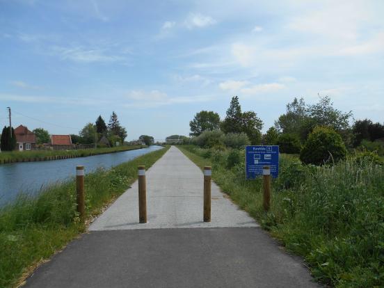 Vers St-Venant, après le pont mobile