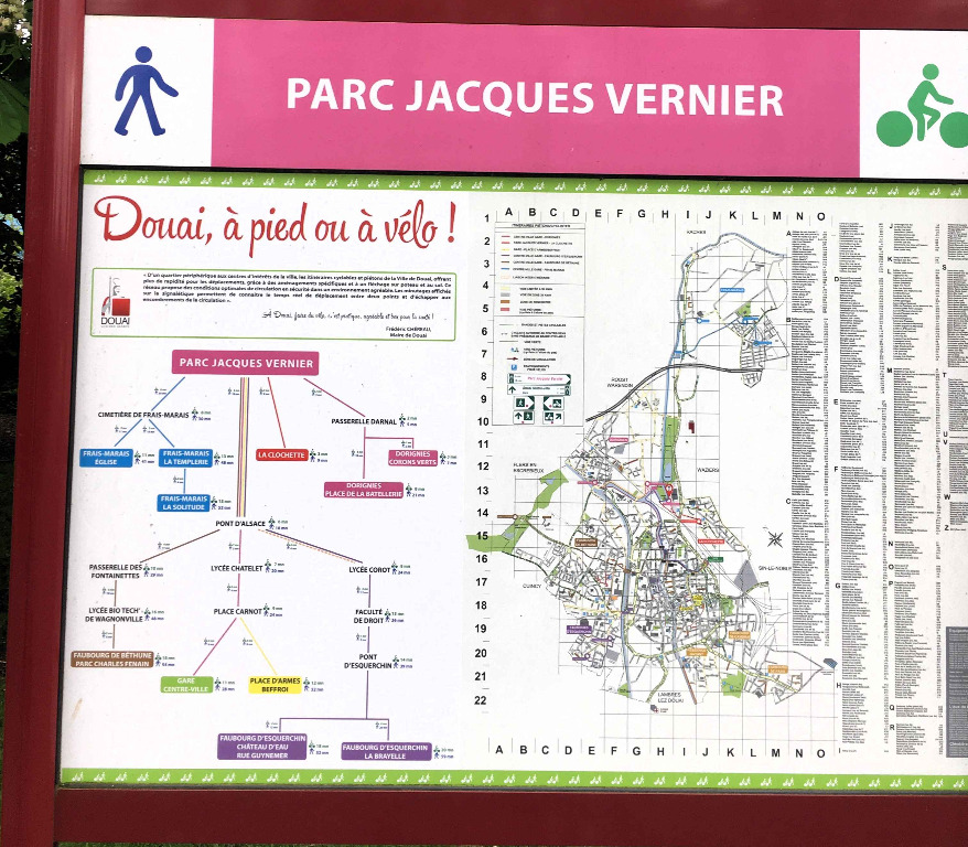 Douai jalonnement carte