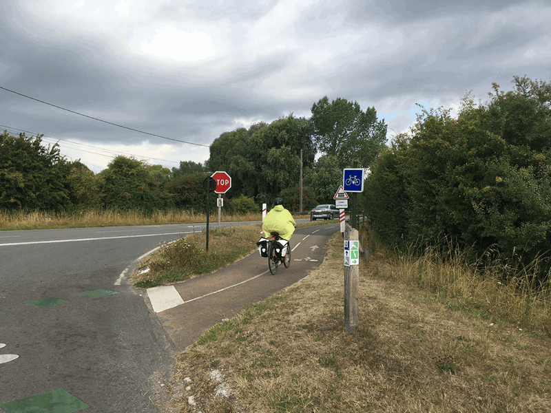 Noyelles-sur-Mer : entrée piste cyclable