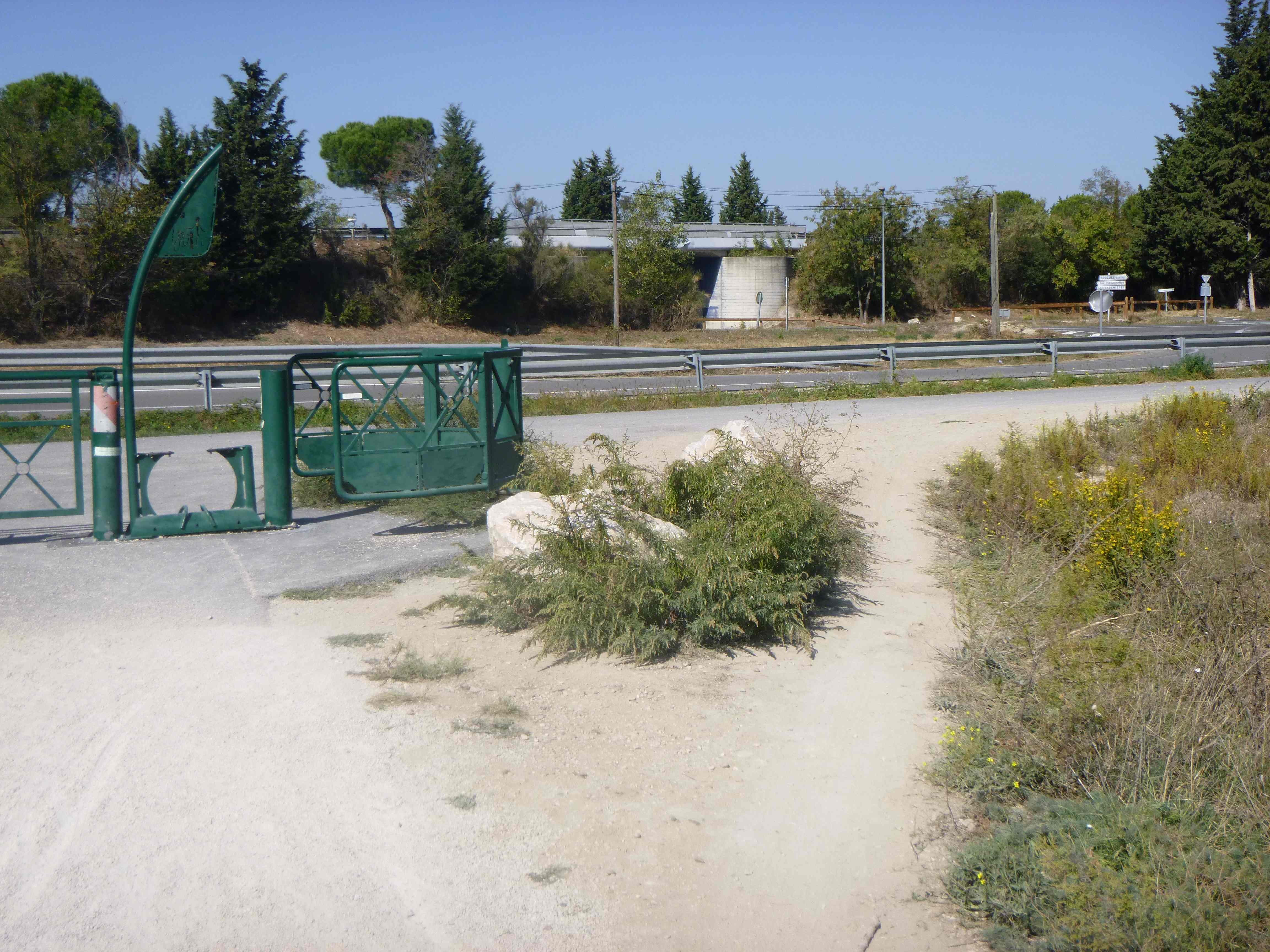 Obstacle pour les cyclistes