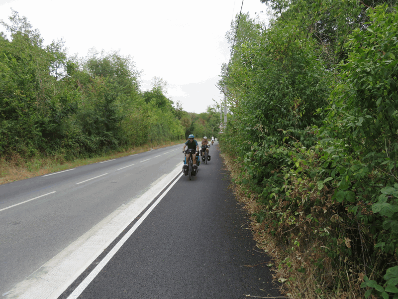 Piste cyclable entre Ecault et Condette