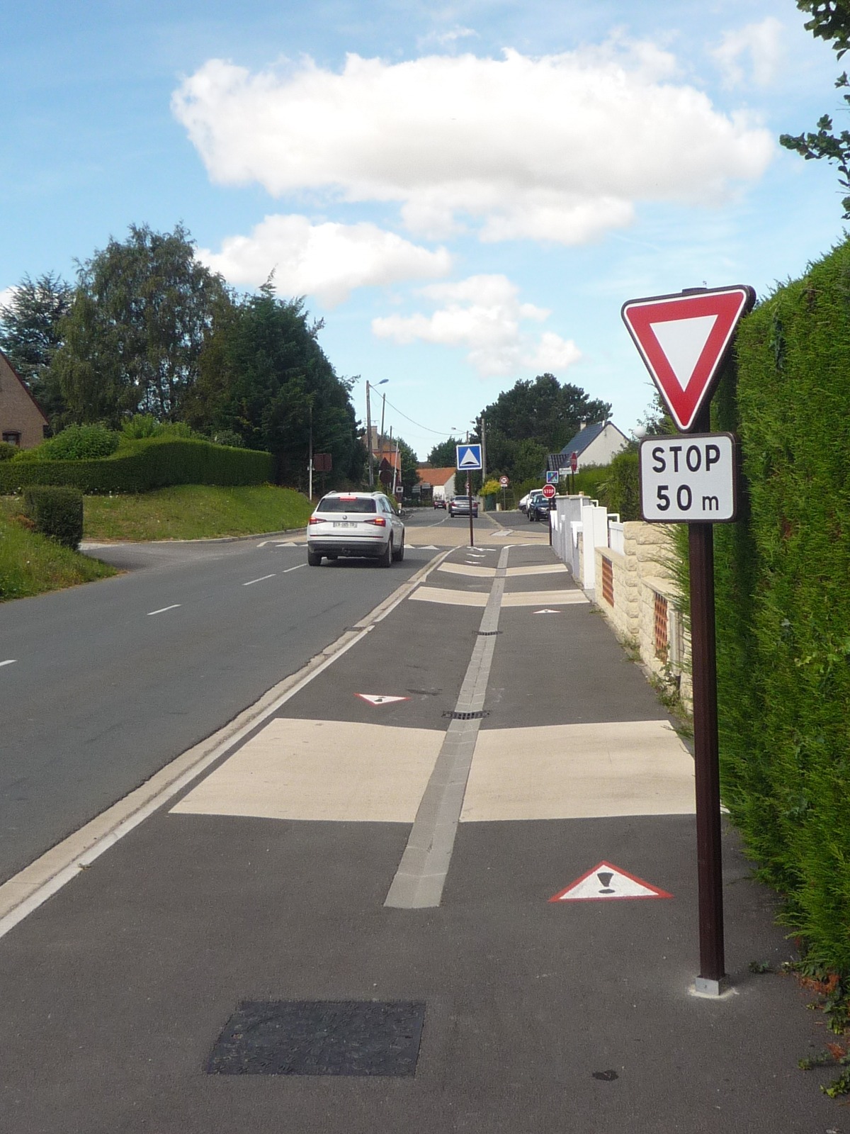 Piste cyclable à Guînes