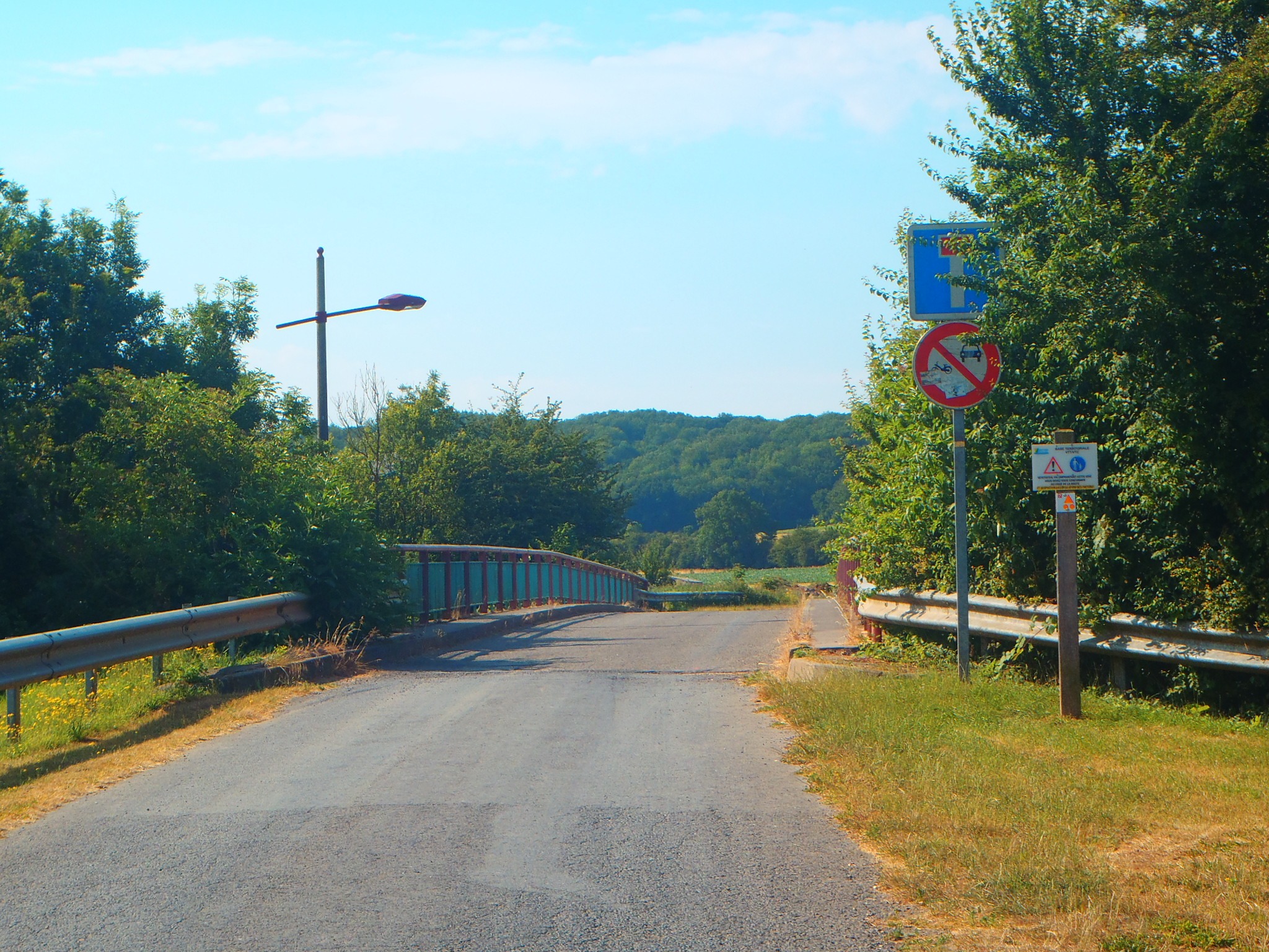 Route fermée au Parc d'Olhain