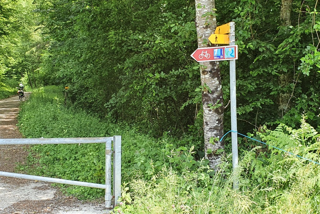 Chemin vers Vaux à Chancy (CH)