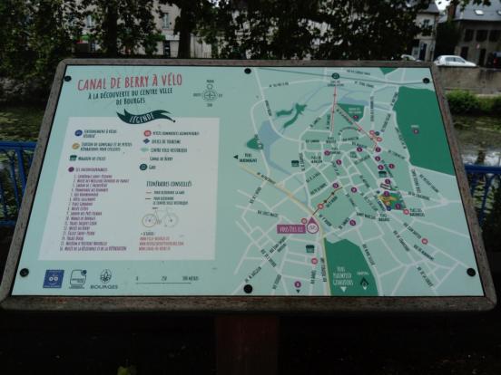 plan Bourges à vélo